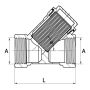 FILTR SKOŚNY 1/2" MOSIĄDZ DIAMOND - 5