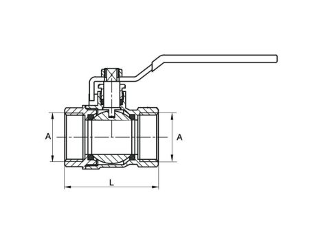 ZAWÓR KULOWY STANDARD Z DŁAWIKIEM GW 4" DIAMOND - 4