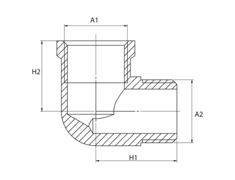 KOLANO GW GZ 6/4 DN40 MOSIĄDZ DIAMOND - 5