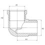 KOLANO GW GZ 6/4 DN40 MOSIĄDZ DIAMOND - 6