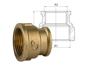 MUFA REDUKCYJNA GW 6/4x5/4 MOSIĄDZ DIAMOND - image 2
