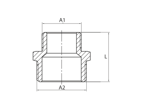NYPEL REDUKCYJNY GZ 6/4x1" MOSIĄDZ DIAMOND - 5