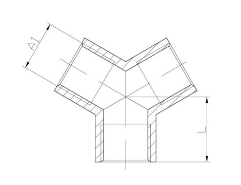 TRÓJNIK TYPU Y GW GW GW 1/2 MOSIĄDZ DIAMOND - 5