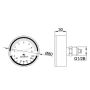 TERMOMANOMETR-TYP:420 TERMOMETR BM-80-3-G1/2B-6-0/120-2-26-10 Z CIŚNIENIOMIERZEM 20-B-80-G1/2B-2,5 - 0/6bar TYŁ - 5