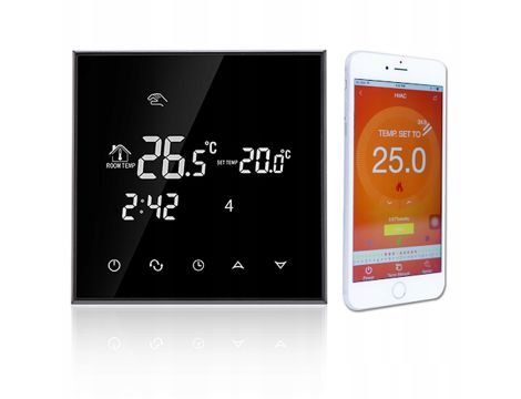 Termostat BC300-E WIFI (Czarny)