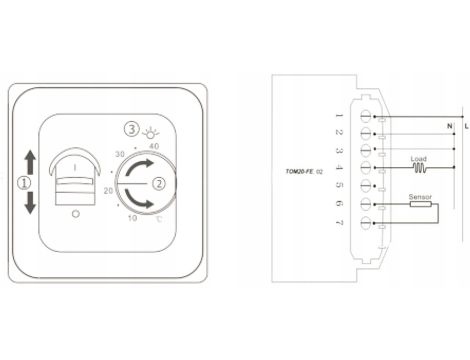 Termostat BC Basic 050-E (Biały) - 2