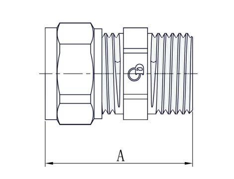PEX ŁĄCZNIK GZ 1/2x20 SKR DIAMOND - 4
