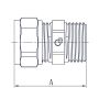 PEX ŁĄCZNIK GZ 1/2x20 SKR DIAMOND - 5