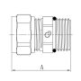PEX ŁĄCZNIK GZ 1/2x16 DO ROZDZ. WYJM. KOŃCÓWKA SKR DIAMOND - 5