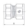 PEX ŁĄCZNIK GW 3/4x20 SKR DIAMOND - 5