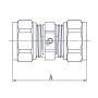PEX ŁĄCZNIK 16x20 SKR DIAMOND - 5