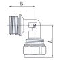 PEX KOLANO GZ 3/4x16 SKR DIAMOND - 5