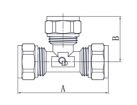 PEX TRÓJNIK 32x32x32 SKR DIAMOND - 4