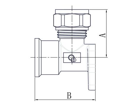 PEX KOLANO NAŚCIENNE 20x1/2 SKR DIAMOND - 4
