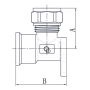 PEX KOLANO NAŚCIENNE 20x1/2 SKR DIAMOND - 5