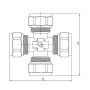 PEX CZWÓRNIK 16x16x16x16 SKR DIAMOND - 3