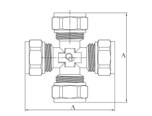 PEX CZWÓRNIK 20x20x20x20 SKR DIAMOND - image 2