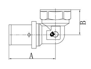 PEX KOLANO GW 20x3/4 ZPR DIAMOND - image 2