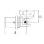 PEX KOLANO GW 20x3/4 ZPR DIAMOND - 3