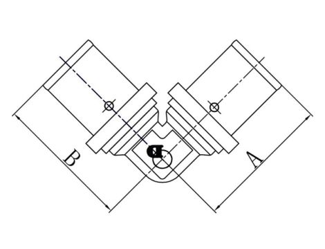 PEX KOLANO 25x20 ZPR DIAMOND - 2
