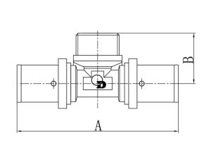 PEX TRÓJNIK GZ 25x3/4x25 ZPR DIAMOND - image 2