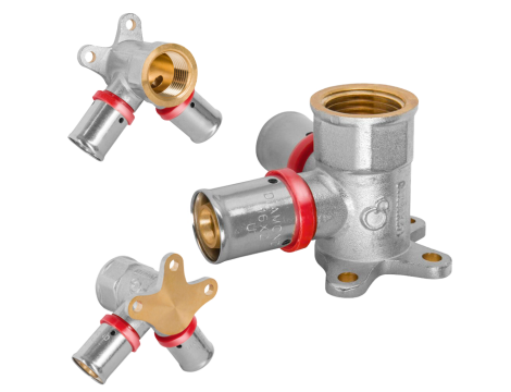 PEX KOLANO NAŚCIENNE PRZELOTOWE GW 16x1/2x16 ZPR DIAMOND - 3