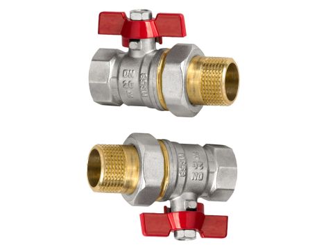 ZAWÓR KULOWY ZE ŚRUBUNKIEM, Z DŁAWIKIEM, Z ALUMINIOWYM MOTYLKIEM GW/GZ 1/2 DIAMOND - 3