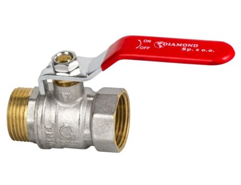 ZAWÓR KULOWY STANDARD Z DŁAWIKIEM GW/GZ 1"  DIAMOND
