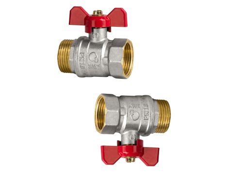 ZAWÓR KULOWY STANDARD Z DŁAWIKIEM GW/GZ Z MOTYLKIEM 1" DIAMOND - 3