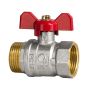 ZAWÓR KULOWY STANDARD Z DŁAWIKIEM GW/GZ Z MOTYLKIEM 1" DIAMOND - 2