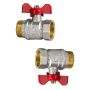 ZAWÓR KULOWY STANDARD Z DŁAWIKIEM GW/GZ Z MOTYLKIEM 1" DIAMOND - 4