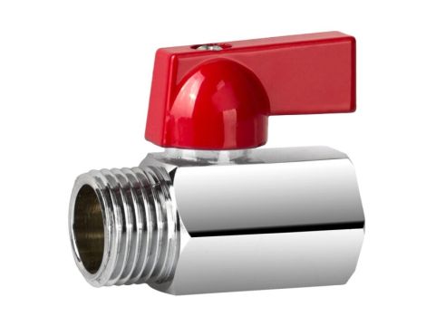 KUREK KULOWY EN 13828-S-Cu-DN15(1/2), MINI WZ CHROM - 3