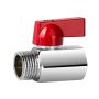 KUREK KULOWY EN 13828-S-Cu-DN15(1/2), MINI WZ CHROM - 4