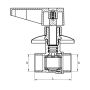 KUREK KULOWY EN 13828-S-Cu-DN15 (1/2) PODTYNKOWY - 4