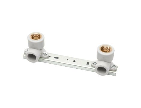 KOMPLET POD BATERIĘ Z KOLANKIEM 20x1/2 rozstaw 150 PRAWTECH