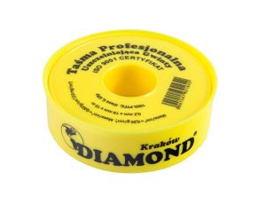 TAŚMA TEFLONOWA 15m USZCZELNIAJĄCA GAZU WODY GWINTÓW WODOODPORNA DIAMOND