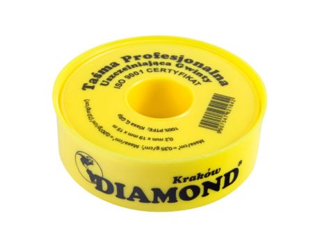 TAŚMA TEFLONOWA 15m USZCZELNIAJĄCA GAZU WODY GWINTÓW WODOODPORNA DIAMOND
