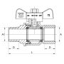 KUREK KULOWY DO INSTALACJI GAZOWYCH, DN25, 1" - 3