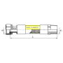 PRZEWÓD PRZYŁĄCZENIOWY CMG 1/2" WZ - Diamond Flex DN12 - 1250 mm - 3