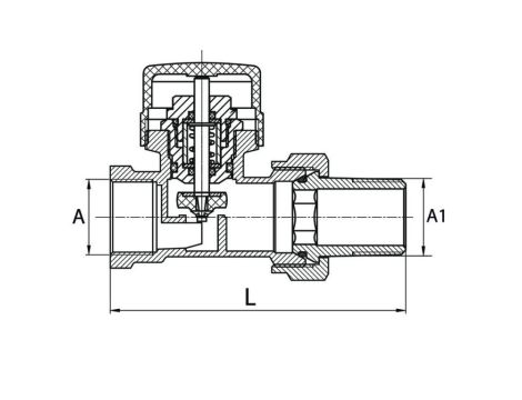 ZESTAW TERMOSTATYCZNY, EN215/PN-M-75002- DN15- F-P, PROSTY - 5