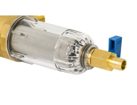 FILTR MECHANICZNY Z PŁUKANIEM WSTECZNYM Z MANOMETREM I ZAWOREM SPUSTOWYM, DN25, 1" - 5