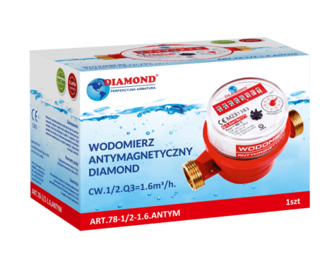 WODOMIERZ ANTYMAGNETYCZNY DIAMOND.CW.1/2.Q3-2.5 m3/h. - 5