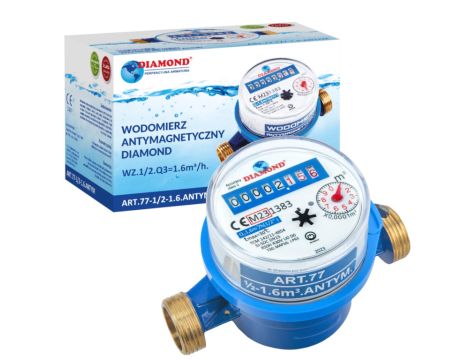 WODOMIERZ ANTYMAGNETYCZNY DIAMOND.ZW.1/2.Q3-1.6 m3/h. - 3