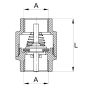 ZAWÓR ZWROTNY 5/4 Z TRZPIENIEM MOSIĘŻNYM MOSIĄDZ DIAMOND - 5