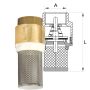 ZAWÓR ZWROTNY Z KOSZEM SSĄCYM 6/4" MOSIĄDZ DIAMOND - 4
