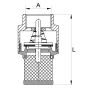 ZAWÓR ZWROTNY Z KOSZEM SSĄCYM 6/4" MOSIĄDZ DIAMOND - 5