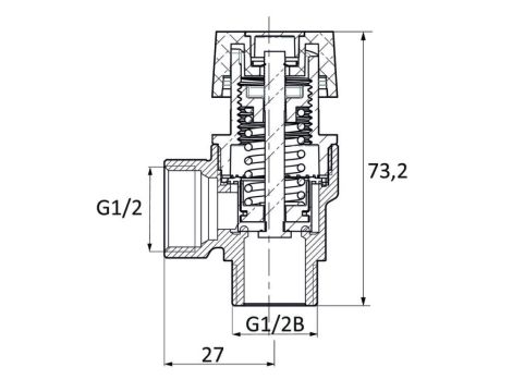 ZAWÓR BEZPIECZEŃSTWA 1,5BAR 1/2 GZ DIAMOND - 4