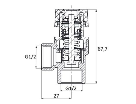 ZAWÓR BEZPIECZEŃSTWA 10BAR 1/2 GW DIAMOND - 4