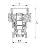 ŚRUBUNEK DO NACZYNIA PRZEPONOWEGO 3/4" MOSIĄDZ DIAMOND - 5