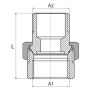 ŚRUBUNEK PROSTY 6/4" MOSIĄDZ DIAMOND - 5